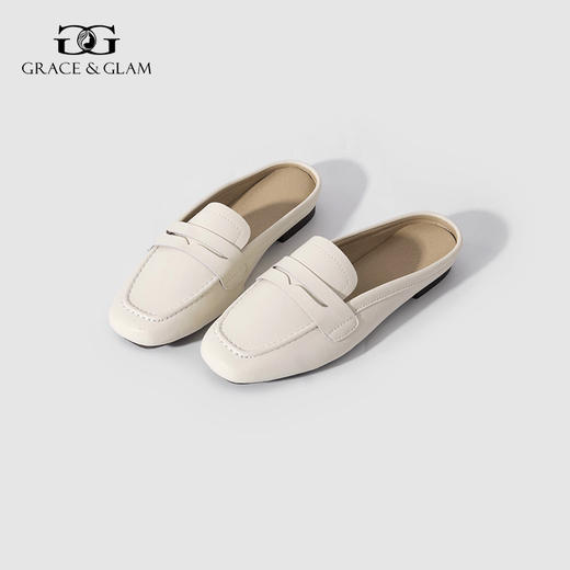 Grace&Glam 经典懒人一脚蹬乐福鞋穆勒半拖鞋（脚宽脚厚拍大一码） 商品图3