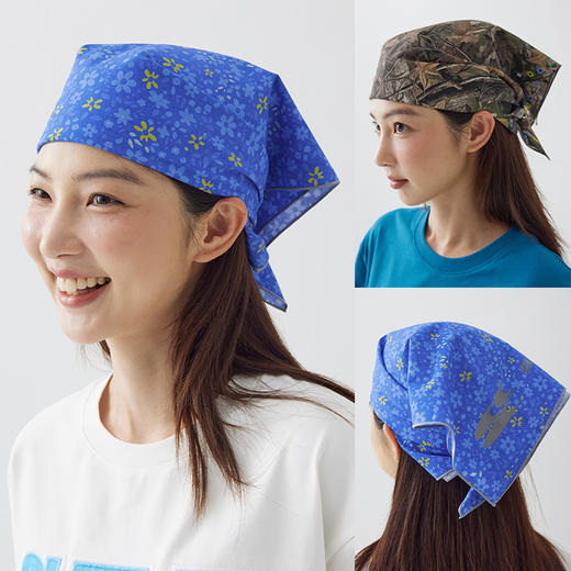 CryingCenter 3M反光迷彩碎花方巾纯棉 哭喊中心 商品图0