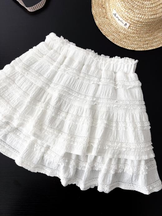 🍧夏日清新风｜【赵露思同吉米故事甜美蝴蝶结T恤+蕾丝蛋糕裙】👧🏻 女童真的要这么穿！甜到心巴的夏日look，高质SORONA索罗娜凉感面料感+落肩版型 商品图6