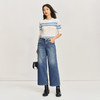 【八分威化裤】simplepieces夏秋新款SPS牛仔女四面弹宽松阔腿裤 商品缩略图2