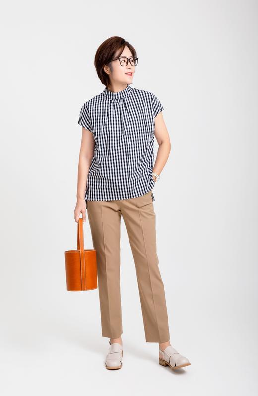 日单设计感格子衬衫 商品图0