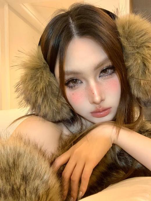【大直径】PAPADOX-琉璃金叶 棕-14.5mm【月抛 0-800度 无525/575】 商品图4