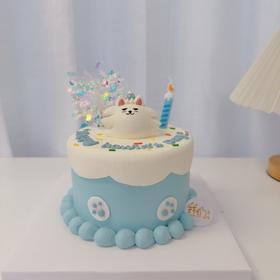 TXT应援崔秀彬耶耶汪手绘小动物卡通蛋糕-低糖处理无添加