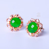 【星芒】满绿翡翠耳钉     EZ12506018 商品缩略图2