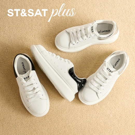 星期六时尚经典百搭厚底小白鞋SSD3112053 商品图8