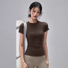 跃牌【轻匀系列】2025新款春季t恤速干瑜伽服短袖健身上衣罩衫户外跑步运动短袖女DX3111 商品缩略图0