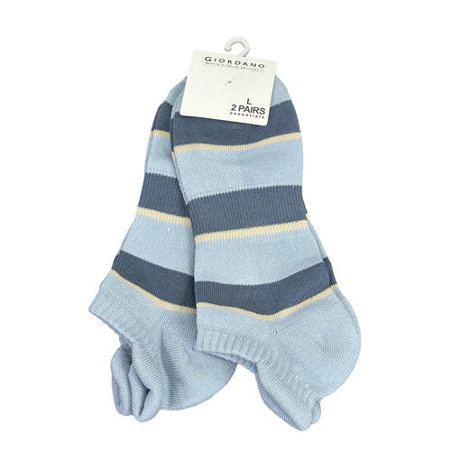 佐丹奴男装棉质条纹舒适短袜（一扎2双）01155022 商品图9