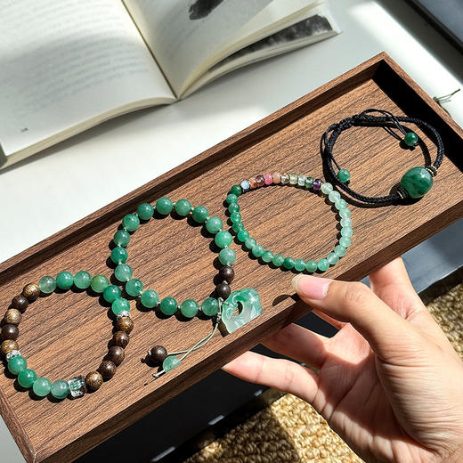 【贺福安  非洲翠多宝饰品集合】冰透天然 送礼必备 色泽温润清透 商品图6