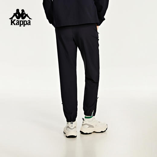 Kappa卡帕运动裤新款女黑色休闲裤长裤拉链收口小脚卫裤K0D42AK26 商品图1
