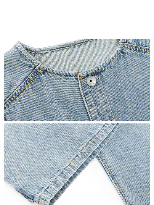 jnby  25年秋款  牛仔背带长裤  1P8E11210 商品图4