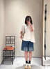 724-2 独家圆正 lew白色蓬蓬短袖T恤 立体秋千上衣 俏皮/艺术感/度假风 我穿M 商品缩略图3