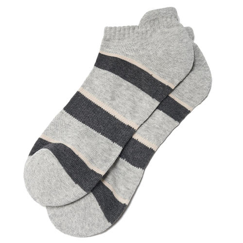 佐丹奴男装棉质条纹舒适短袜（一扎2双）01155022 商品图1