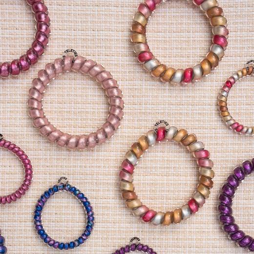 美国TELETIES电话线手环发圈两用基础纯色欧美时尚高弹力无痕发饰 商品图1