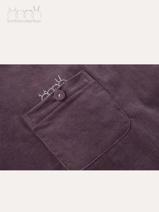 系结廓型灯芯绒连衣裙 商品图3