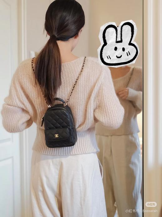 D072435新款小容量 可爱荔枝牛皮双肩背包 单肩包 商品图10