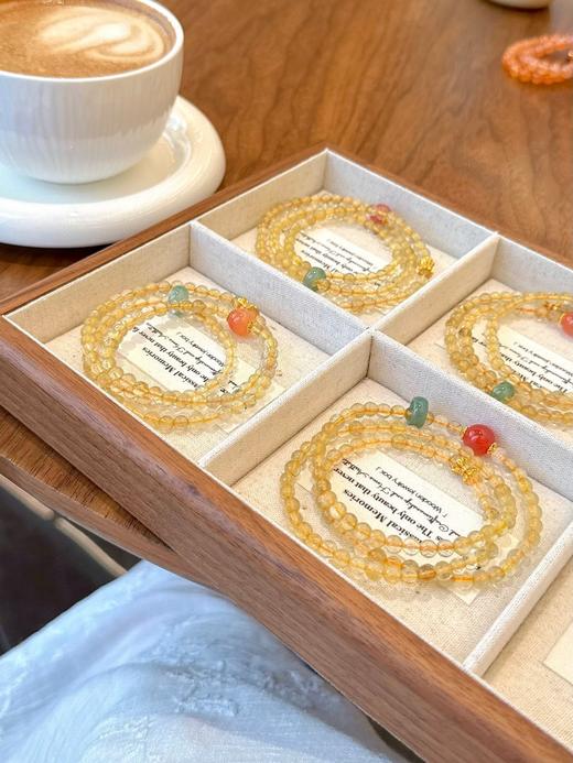 “小蛮腰”天然金发晶蓝水翡翠多圈手串 CF 商品图1