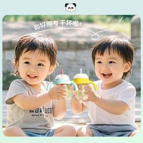 （新款上市）贝亲熊猫嘟嘟小月龄学饮杯（300mL）7M+/吸管杯（300ml）12M+