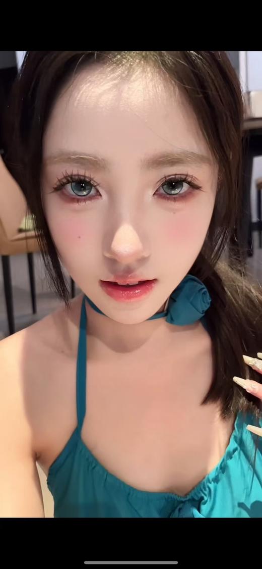 【大直径】PAPADOX-清霜碧玉 绿-14.5mm【月抛 0-800度 无525/575】 商品图6