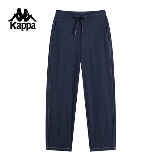 Kappa卡帕背靠背运动长裤女款2025新款秋季休闲百搭直筒阔腿裤女K0F62AK43 商品图0
