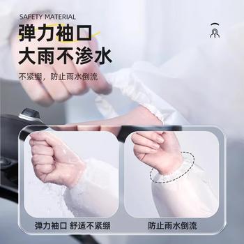 小魔一次性雨衣加厚成人便携雨衣全身防暴雨户外骑行登山徒步雨衣长款 商品图7