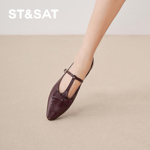 星期六复古樱桃镂空玛丽珍SSD3111191 商品图3