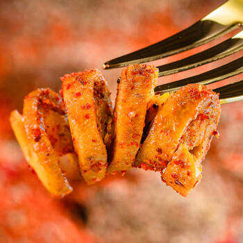 蜀道香 川香烤面筋20袋/盒 网红辣条面筋卷 怀旧小零食小吃520g 商品图3