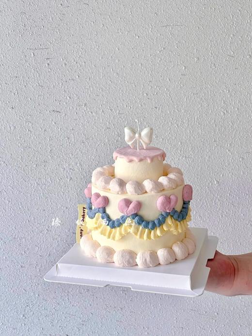 多款~ins小双层蛋糕（底部深蓝/深红奶油色素偏深介意勿拍）-低糖处理无添加 商品图4
