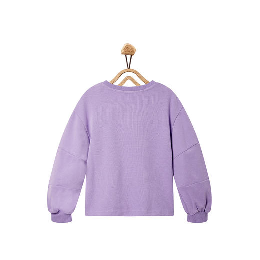 【辛巴娜娜】simbanana儿童春秋款女中大童卫衣百搭落肩袖上衣 商品图1