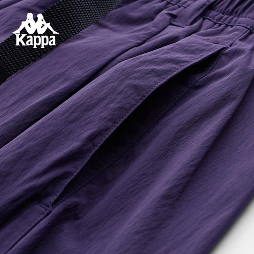 Kappa卡帕背靠背运动短裤女新款秋季防泼水宽松阔腿裤休闲九分裤K0F62CJ82 商品图3