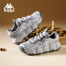 Kappa卡帕背靠背运动鞋女款2025新款夏季老爹鞋情侣厚底面包鞋男K0FY5MC68