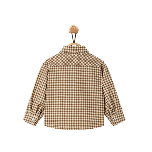 【辛巴娜娜】simbanana新上新男童宝宝格纹衬衫经典格子图案衬衫 商品图1