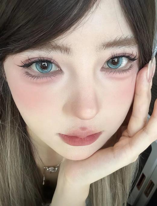 【大直径】PAPADOX-清霜碧玉 绿-14.5mm【月抛 0-800度 无525/575】 商品图1