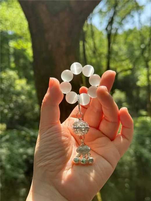 【普陀山】猫眼好运铃铛手捻 招财进宝-普陀山发货 商品图5