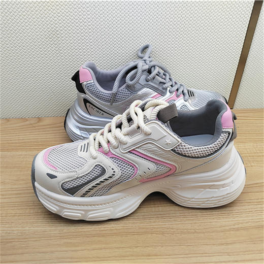 豪行夏季新款24251968运动休闲韩版中跟女鞋凉鞋网鞋 商品图2