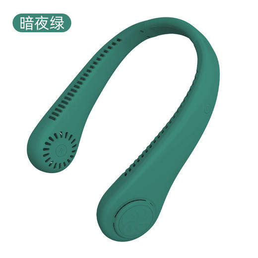 【佩戴无感🔥夏日降温神器来袭！】挂脖风扇💨无叶设计不绞发，佩戴无感轻松凉爽❄珍珠白&暗夜绿，三档强劲风力随心调节✨ 商品图5