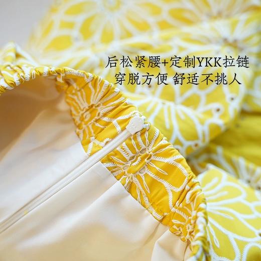 明媚浪漫100%棉花朵刺绣镂空直筒后松紧腰显瘦半裙 商品图11