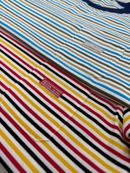 条纹圆领衫。自己备注号码颜色。  蓝条。红条 商品图11