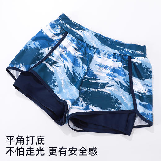 【商场同款】熳洁儿 夏季女士泳衣长袖短裤两件套时尚运动风25206202 商品图4