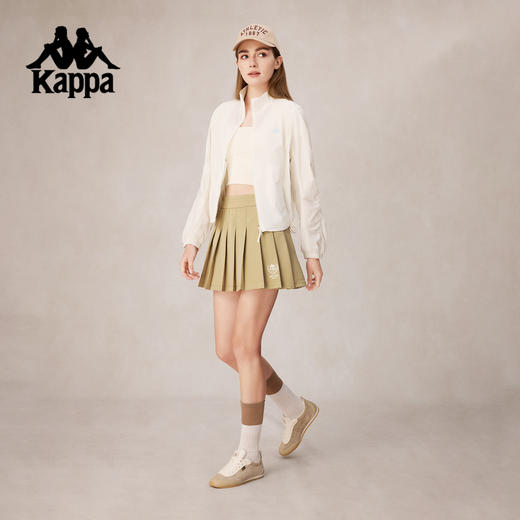 Kappa卡帕背靠背运动外套女款2025新款夏季薄款立领休闲夹克上衣K0F62JJ40 商品图3