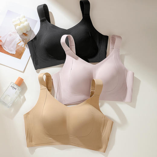 D1-【B-E杯】【适合高个子或者肩距长的宝子】【大胸显小 兔耳杯】【灵压记忆肩带】润微粉底液隐形透气内衣   提拉轻柔 商品图8