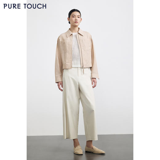 PURE TOUCH春秋通勤必备女士箱型夹克防风抗皱百搭 商品图1