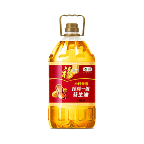 福临门小榨炒香压榨一级花生油 5L