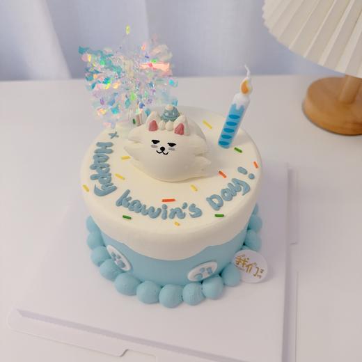 TXT应援崔秀彬耶耶汪手绘小动物卡通蛋糕-低糖处理无添加 商品图2