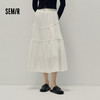森马半身裙女高腰松紧腰宽松A字塔裙优雅显高秋花边长裙温柔甜美 商品缩略图1