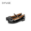 Dfuse迪芙斯2025秋季新款平底芭蕾鞋一字方头玛丽珍鞋朋克风单鞋女DFD3111031 商品缩略图12