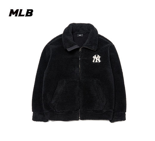 【年货专场】MLB秋季男女情侣NY羊羔绒外套3AFDB0326【微瑕热销中无货退款介意勿拍】 商品图13