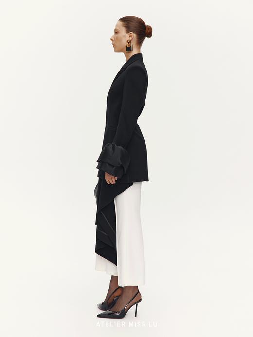 【塞勒涅日迹】百搭利落微喇九分裤 商品图3