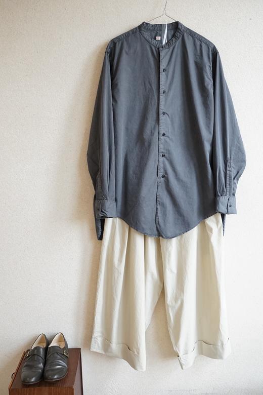 OUTIL炭黑中长款衬衣 商品图2