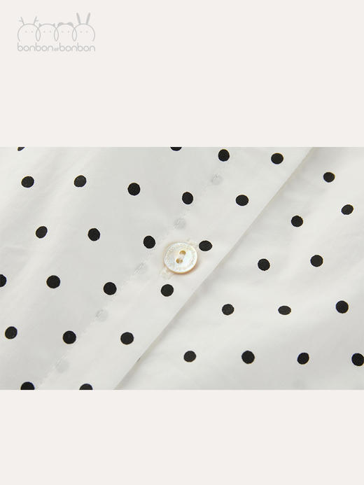 俏皮波点花边领上衣 商品图4