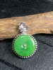 【FC0022】18K金镶嵌翡翠阳绿平安扣吊坠 款式精致 色阳完美 商品缩略图3